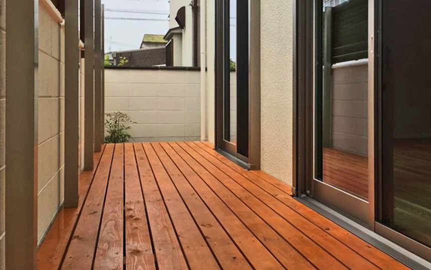 福島工務店施工事例バルコニー