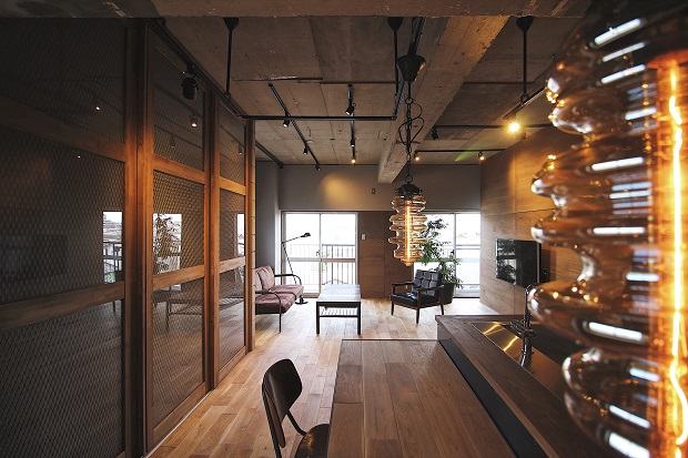 グランリビング施工事例キッチンとリビング