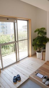 LIFULLのヒッコリーのフローリング