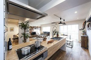 Qvouアメリカンスタイルのキッチン