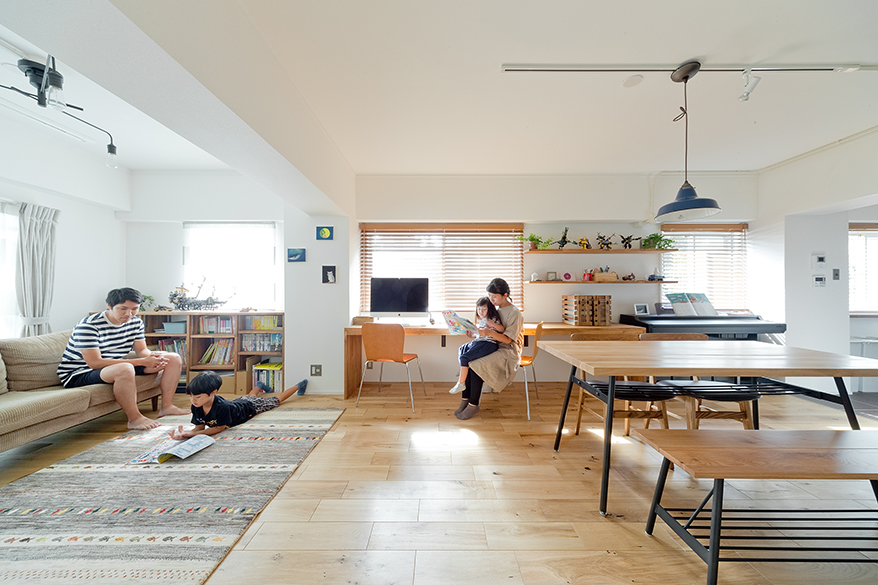 シンプルハウス施工事例リビング